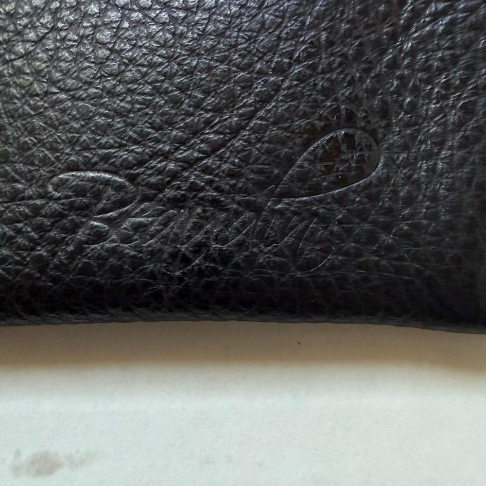 Beaudin Cowhide Black and White Leather Clutch - Picture 6 of 10